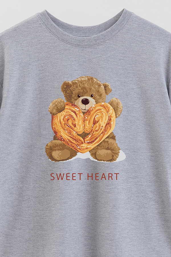 REMERA OVER ESTAMPADA UNISEX SWEET HEART