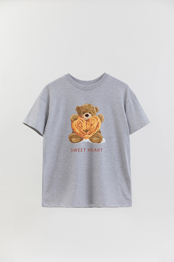 REMERA OVER ESTAMPADA UNISEX SWEET HEART