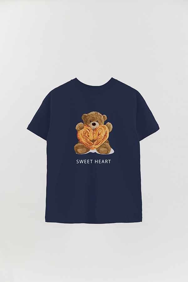 REMERA OVER ESTAMPADA UNISEX SWEET HEART