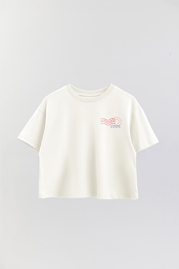 REMERA CROP FB SUMMER STAMP 16