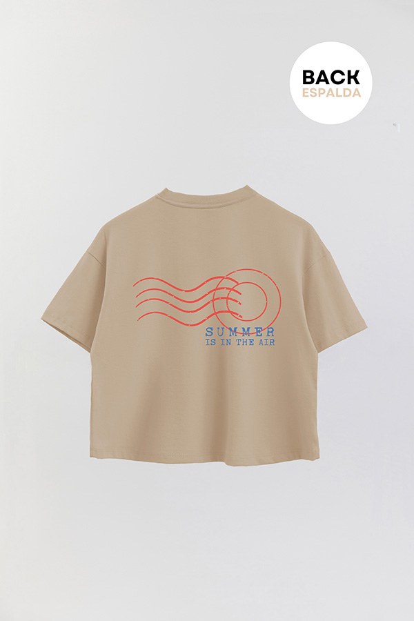 REMERA CROP FB SUMMER STAMP 16