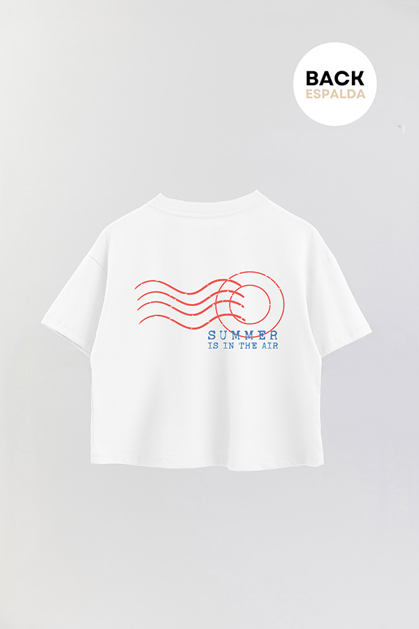 REMERA CROP FB SUMMER STAMP 16