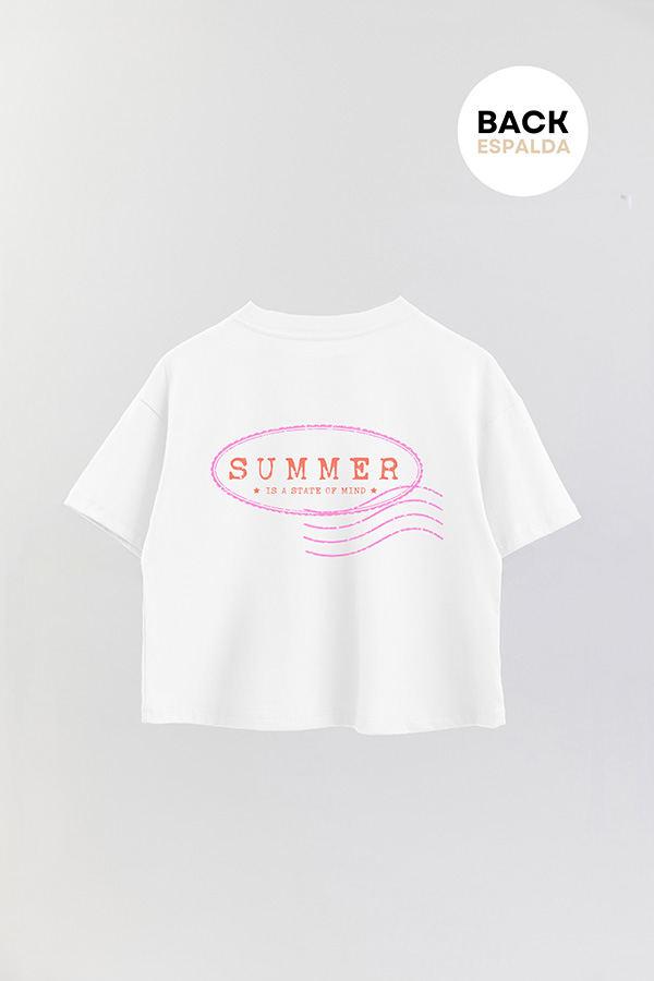 REMERA CROP FB SUMMER STAMP 15