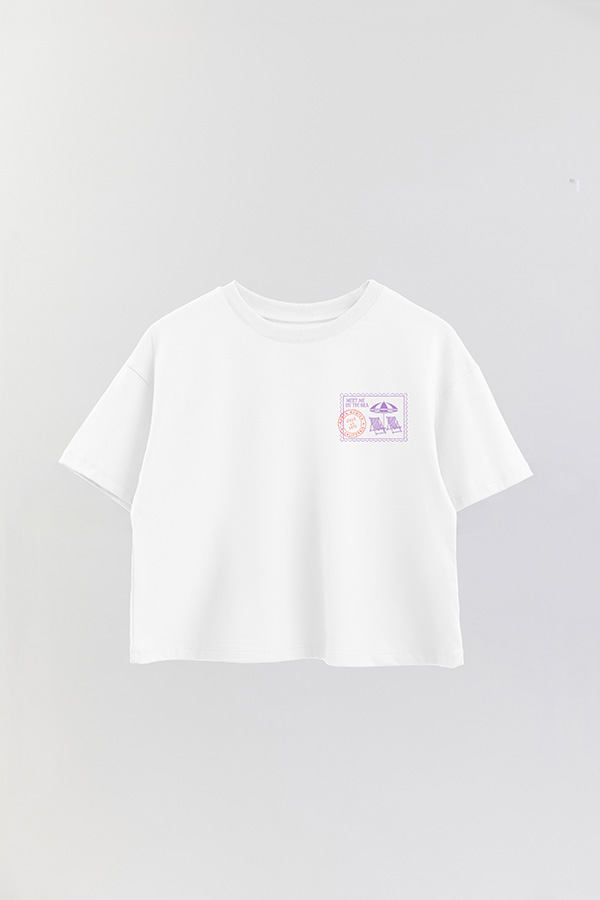 REMERA CROP FB SUMMER STAMP 13