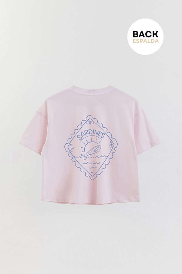 REMERA CROP FB SARDINE STAMP 10