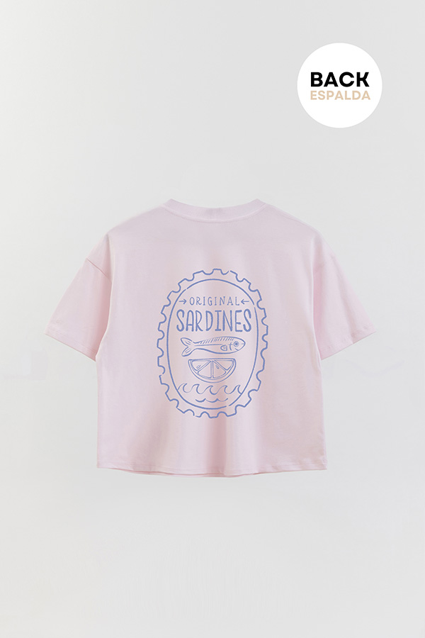 REMERA CROP FB SARDINE STAMP 9