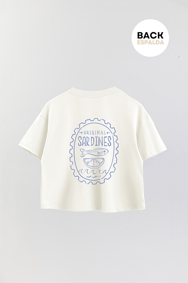REMERA CROP FB SARDINE STAMP 9