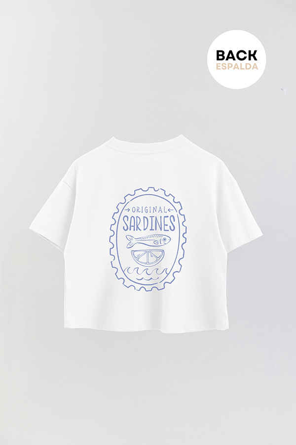 REMERA CROP FB SARDINE STAMP 9