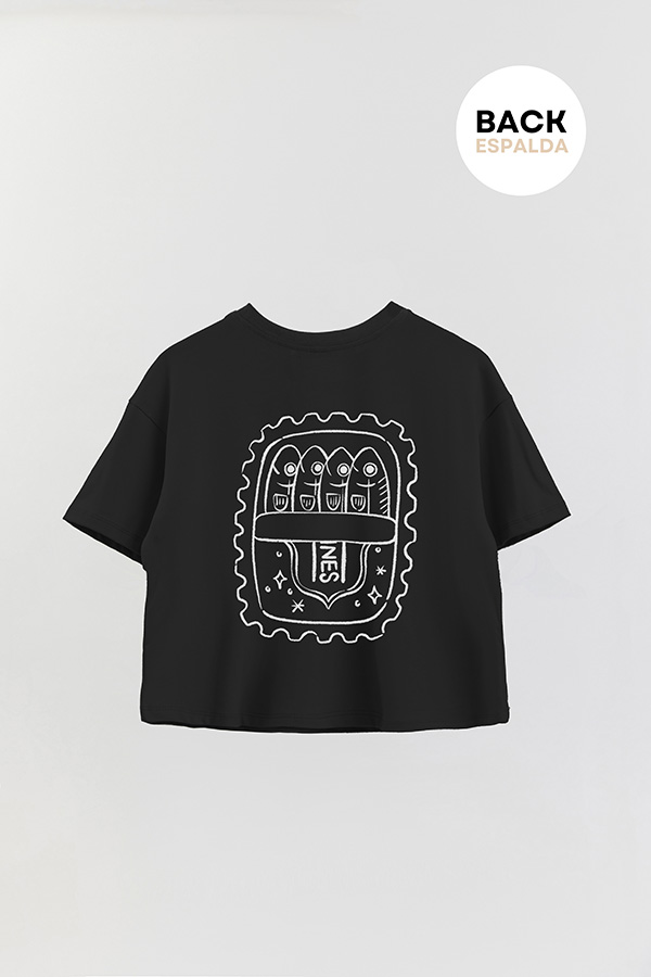 REMERA CROP FB SARDINE STAMP 8