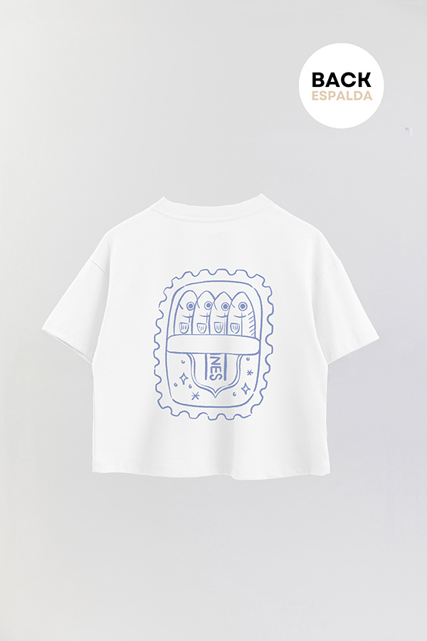 REMERA CROP FB SARDINE STAMP 8