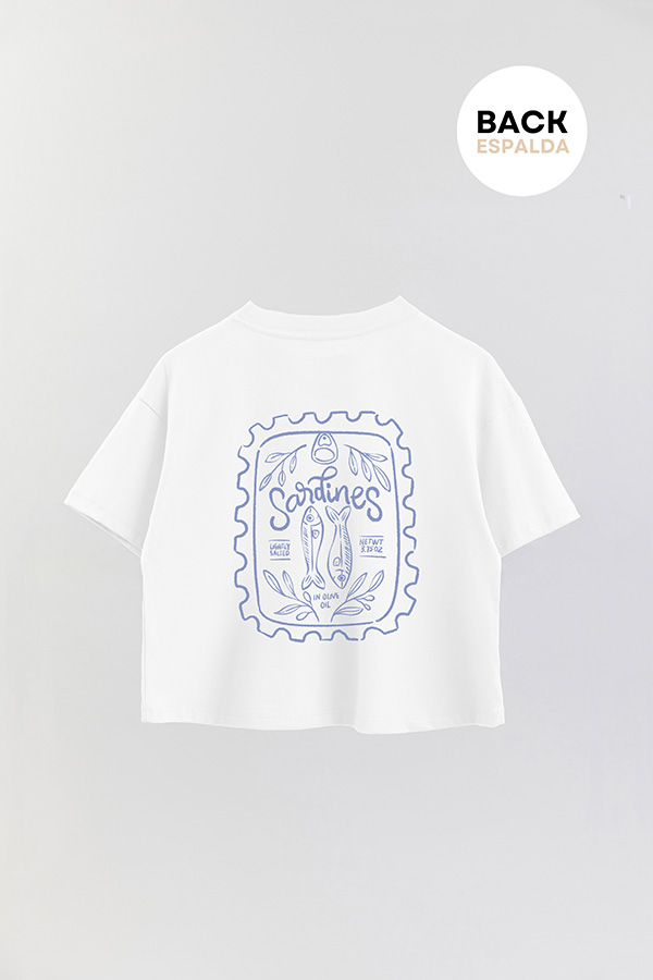REMERA CROP FB SARDINE STAMP 7