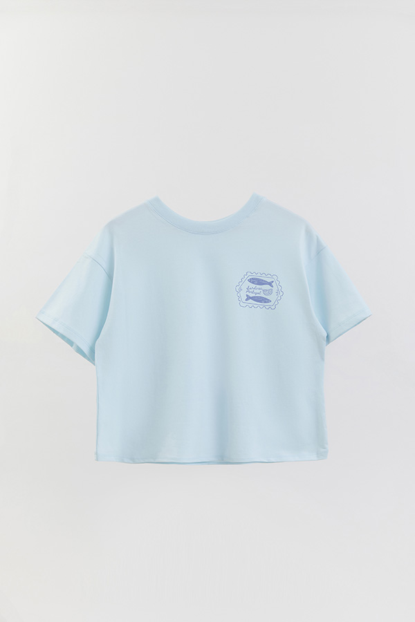 REMERA CROP FB SARDINE STAMP 5