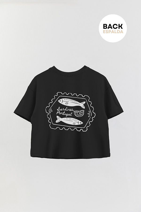 REMERA CROP FB SARDINE STAMP 5