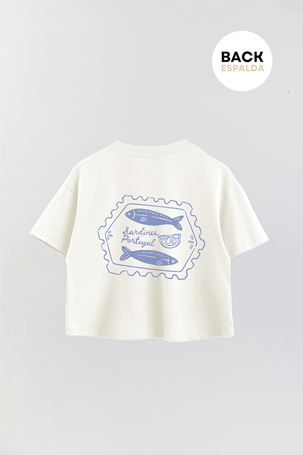 REMERA CROP FB SARDINE STAMP 5