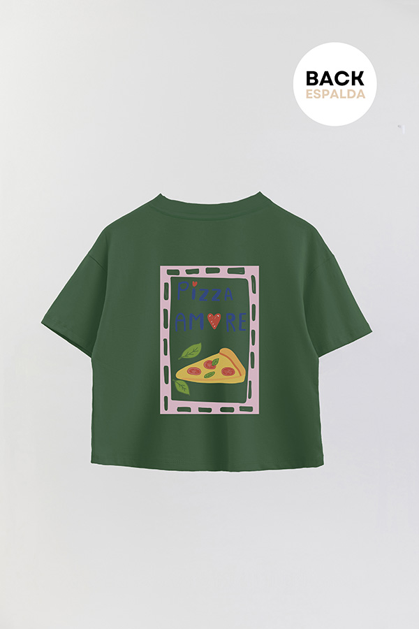 REMERA CROP FB RETRO IT PIZZA