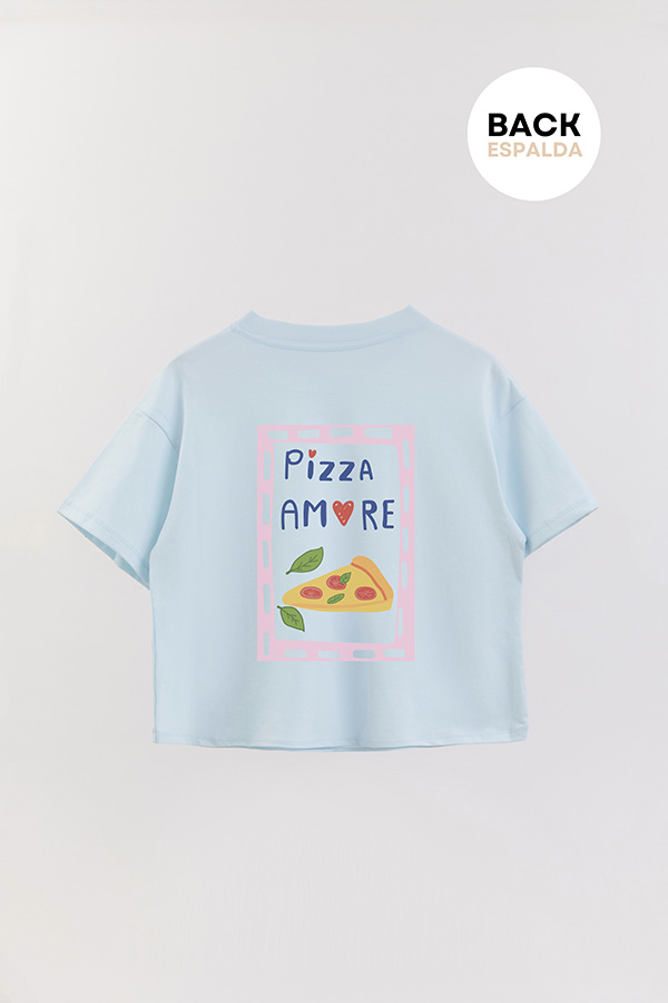 REMERA CROP FB RETRO IT PIZZA