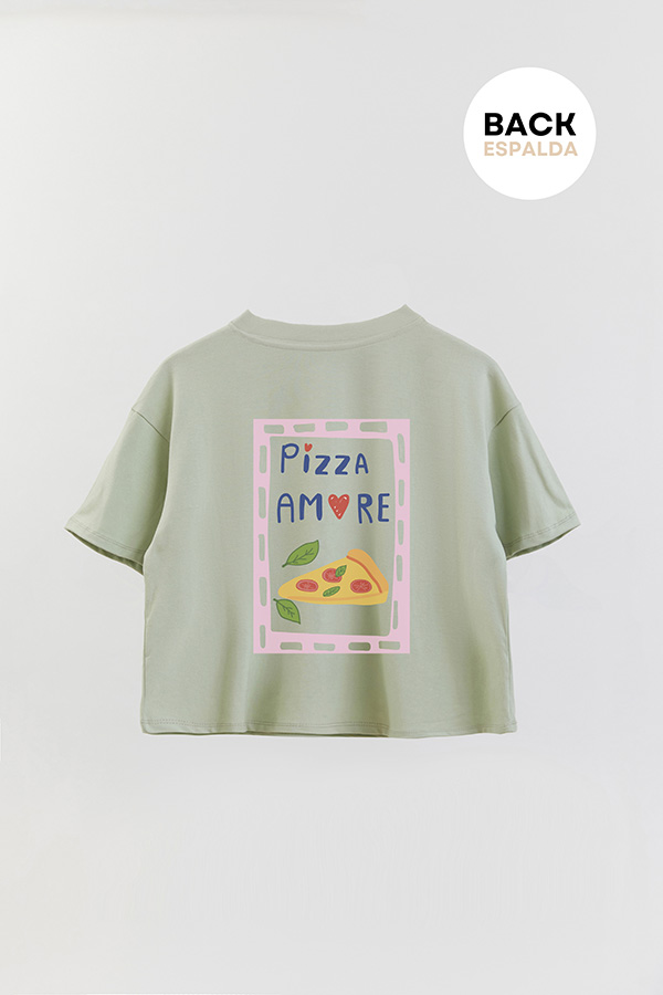 REMERA CROP FB RETRO IT PIZZA