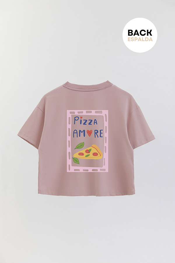 REMERA CROP FB RETRO IT PIZZA
