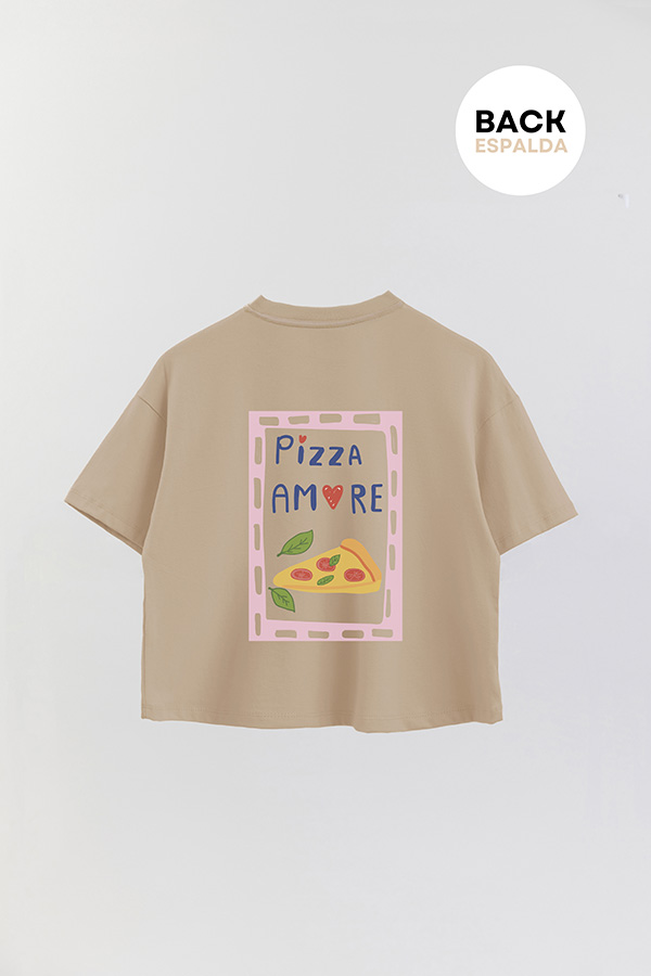 REMERA CROP FB RETRO IT PIZZA