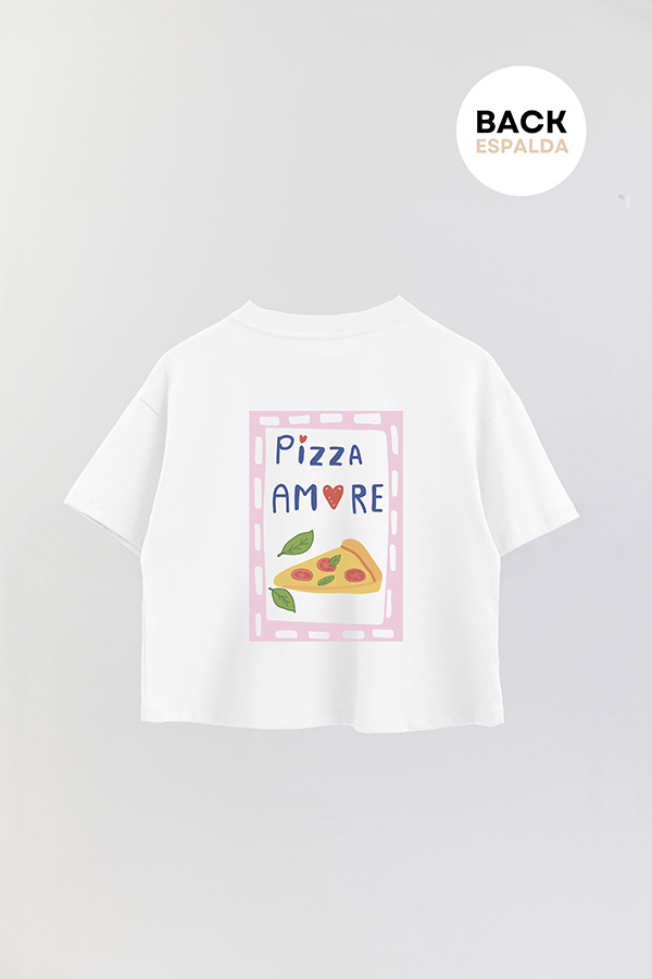 REMERA CROP FB RETRO IT PIZZA