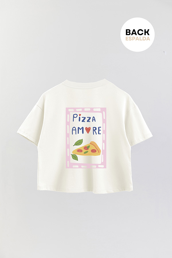 REMERA CROP FB RETRO IT PIZZA