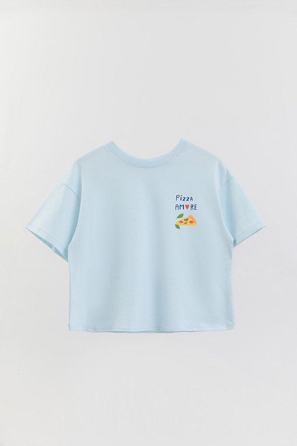 REMERA CROP FB RETRO IT PIZZA