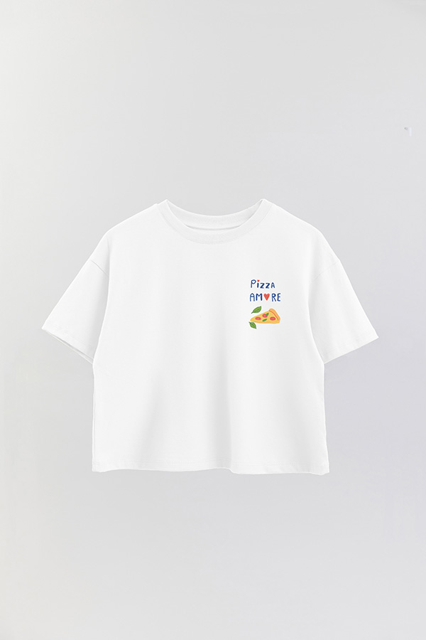 REMERA CROP FB RETRO IT PIZZA