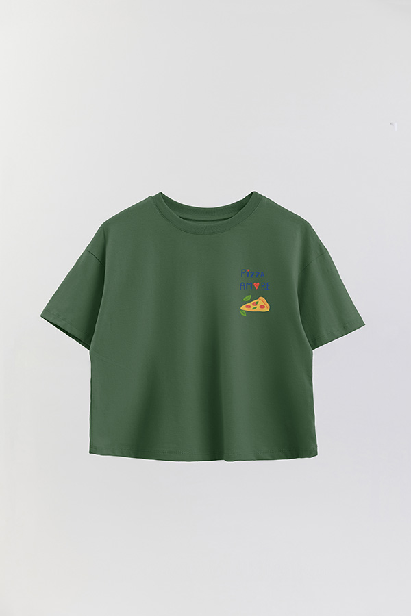 REMERA CROP FB RETRO IT PIZZA