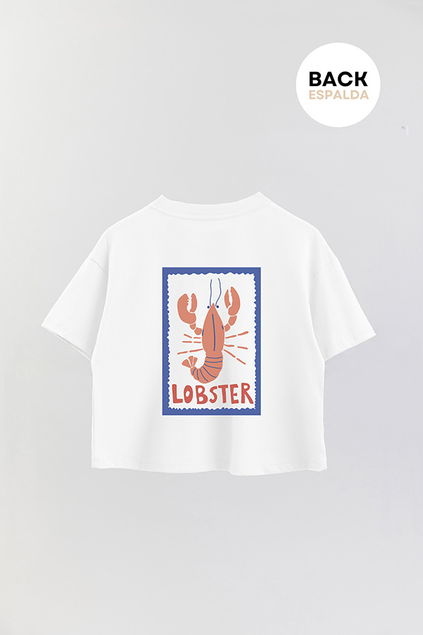REMERA CROP FB RETRO IT LOBSTER