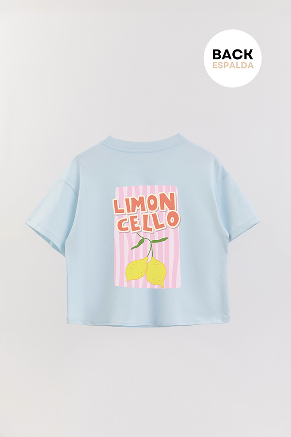 REMERA CROP FB RETRO IT LEMON
