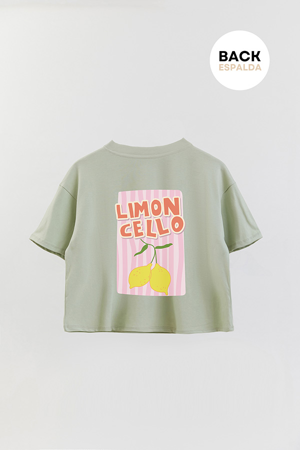 REMERA CROP FB RETRO IT LEMON