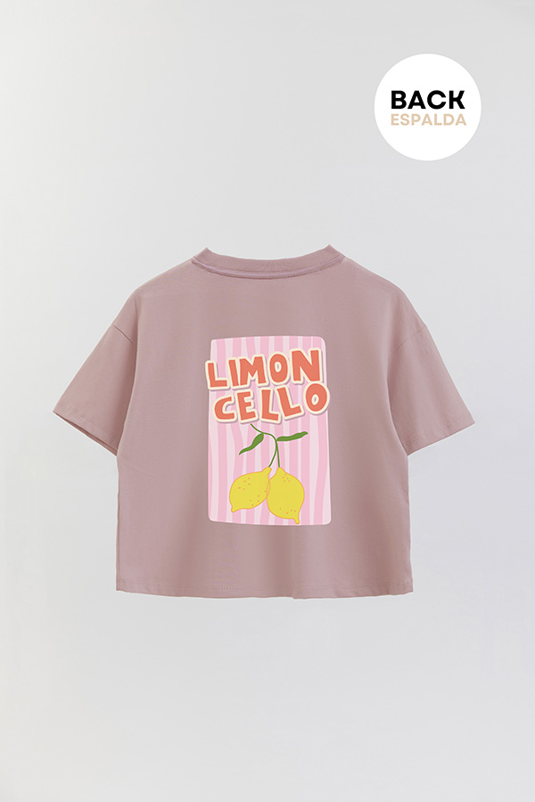 REMERA CROP FB RETRO IT LEMON