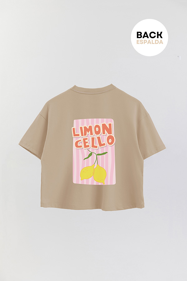 REMERA CROP FB RETRO IT LEMON