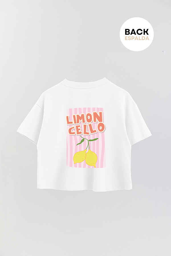 REMERA CROP FB RETRO IT LEMON