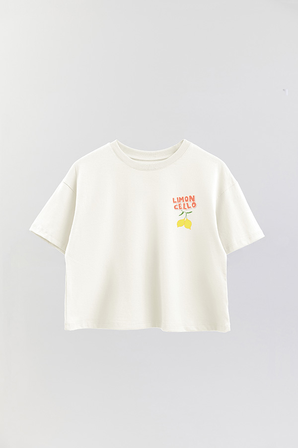 REMERA CROP FB RETRO IT LEMON