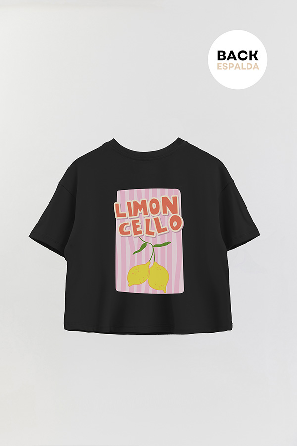 REMERA CROP FB RETRO IT LEMON
