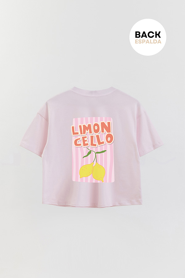 REMERA CROP FB RETRO IT LEMON