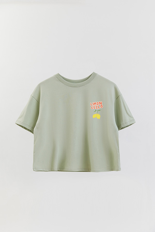 REMERA CROP FB RETRO IT LEMON