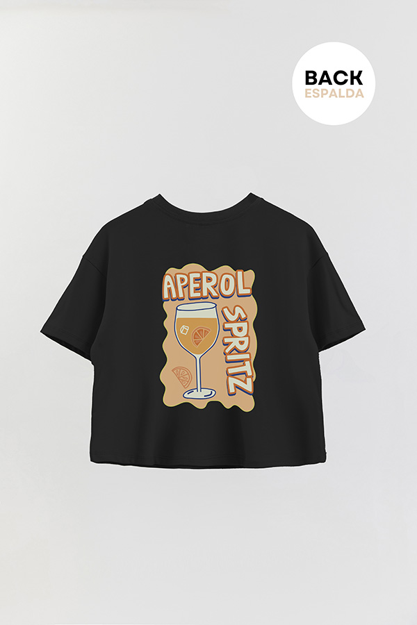 REMERA CROP FB RETRO IT APEROL