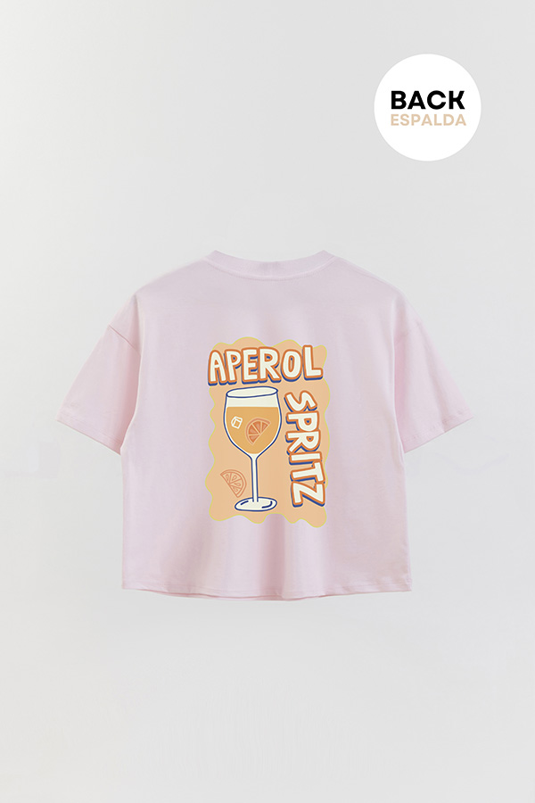 REMERA CROP FB RETRO IT APEROL