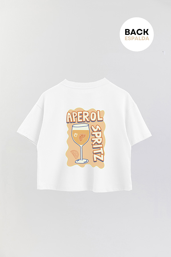 REMERA CROP FB RETRO IT APEROL