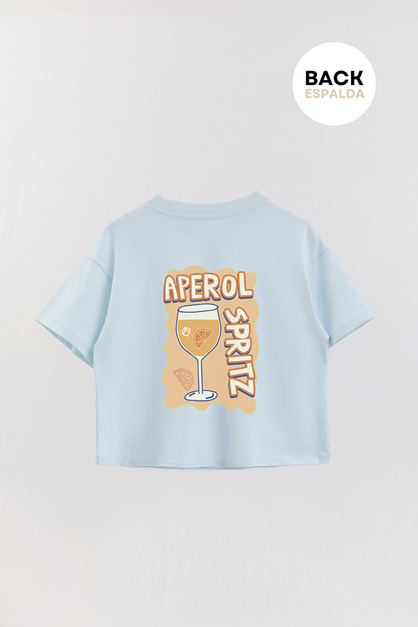 REMERA CROP FB RETRO IT APEROL