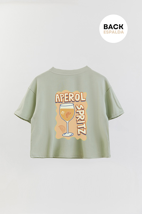 REMERA CROP FB RETRO IT APEROL