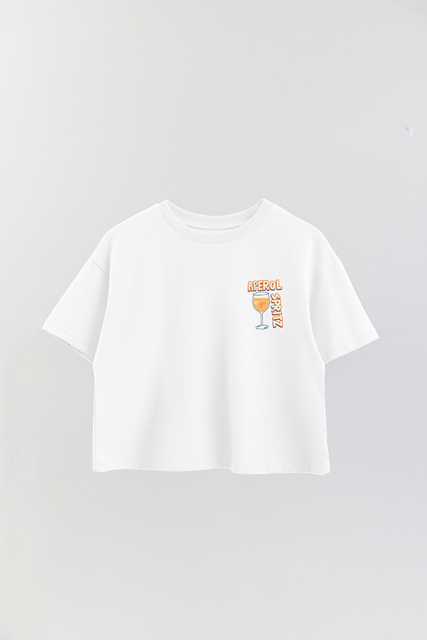 REMERA CROP FB RETRO IT APEROL