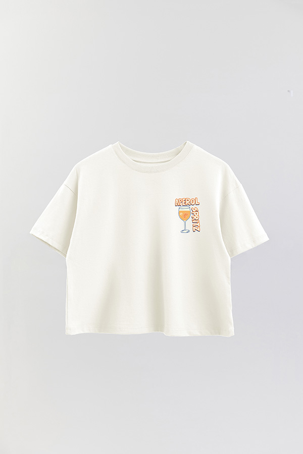 REMERA CROP FB RETRO IT APEROL