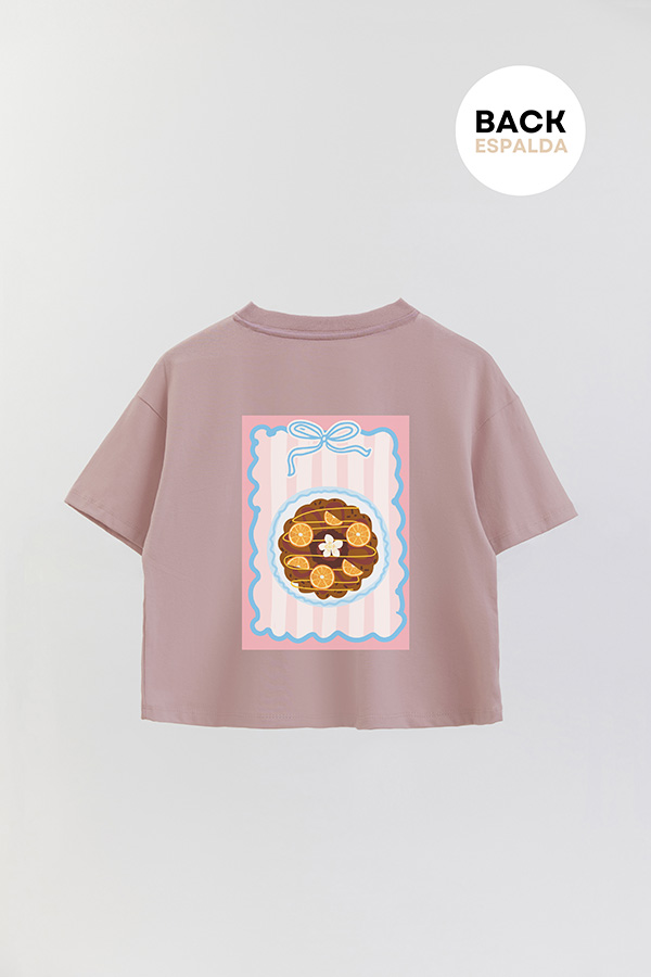 REMERA CROP FB ORANGE P10