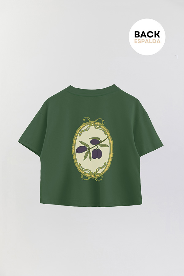 REMERA CROP FB OLIVE P9