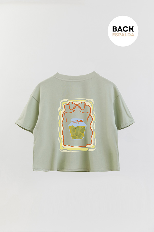 REMERA CROP FB OLIVE P2