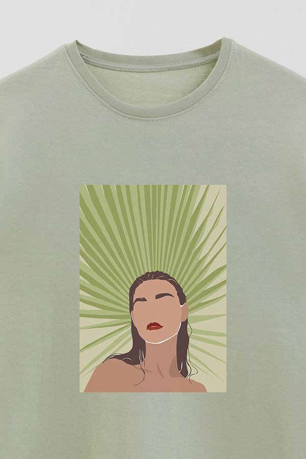 REMERA BASICA ESTAMPADA PORTRAIT 8