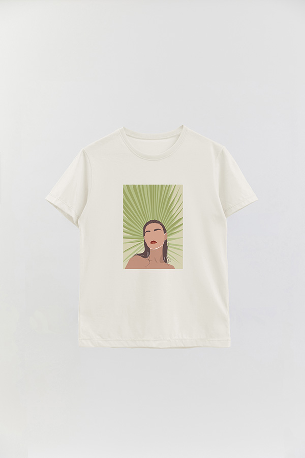 REMERA BASICA ESTAMPADA PORTRAIT 8